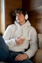 Classic White Men's Hoodie