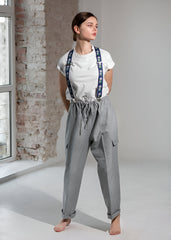 YAQEEN Women's Gray Trouser