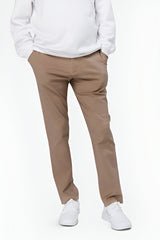 YAQEEN Men's Brown Trouser